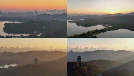 （合集）中国杭州西湖雷峰塔高清在线视频素材下载