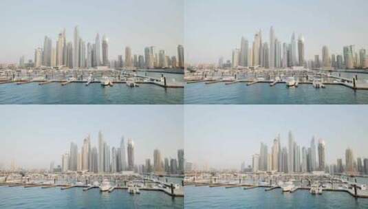 迪拜港，迪拜，阿联酋高清在线视频素材下载