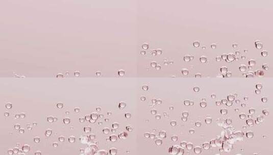 虾青素分子粉色粉红水杨酸简约高清在线视频素材下载