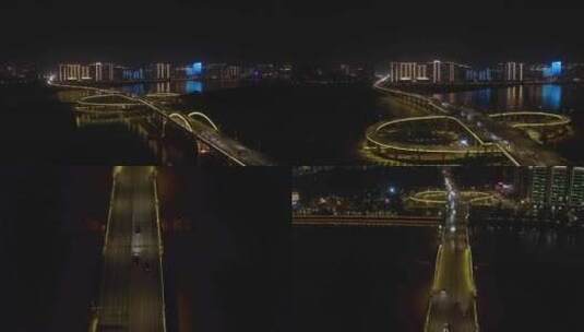 4K 温州三桥瓯北江滨路航拍高清在线视频素材下载