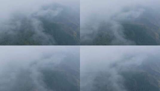 云端高空山脉风景高清在线视频素材下载
