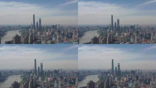 上海城市天线，中国天际线高清在线视频素材下载
