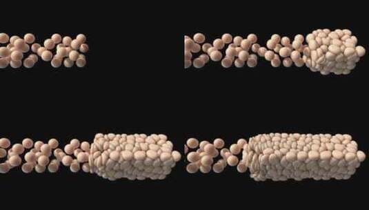 三维软球脂肪细胞医学组织设计动脉粥样硬化高清在线视频素材下载