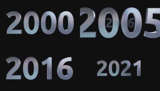 2000到2024年倒计时隧道动画背景高清在线视频素材下载