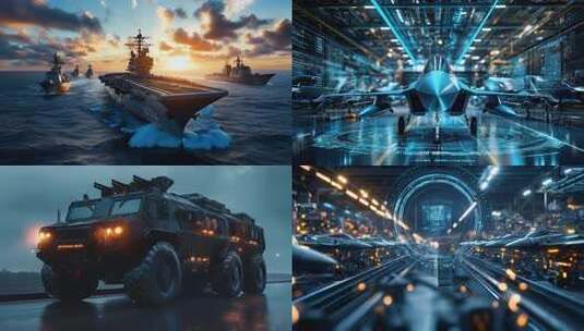 中国军事力量大国重器武器装备航母战斗机高清在线视频素材下载