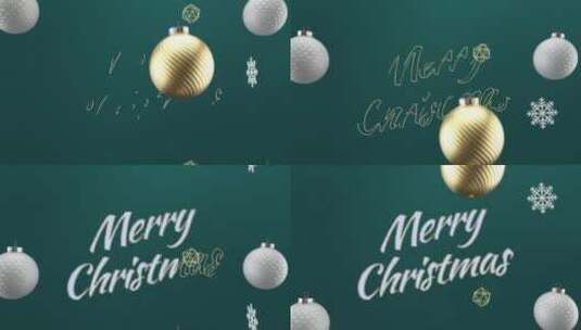 优雅的3D圣诞介绍圣诞节新年AE模板高清AE视频素材下载