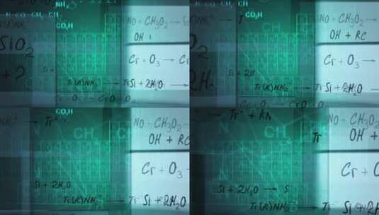 化学公式数学几何高清在线视频素材下载