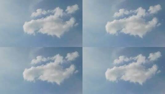天空中漂浮的白云高清在线视频素材下载