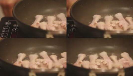 焯水清洗鸡爪子 (2)高清在线视频素材下载