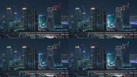 市区城市之夜高清在线视频素材下载