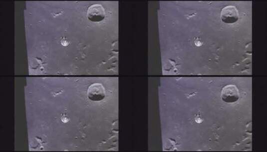 阿波罗指挥服务舱绕月球飞行高清在线视频素材下载