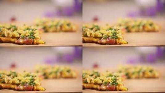 玉米烙饼韭菜鸡蛋饼高清在线视频素材下载