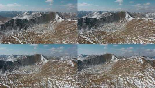 雪山视频青藏高原终年积雪山川西藏风光高清在线视频素材下载
