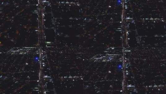 夜晚的城市灯光高清在线视频素材下载