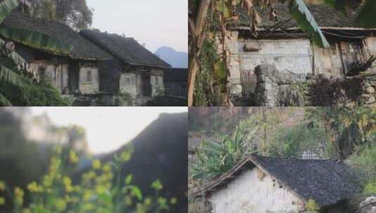 原生态传统古村寨高清在线视频素材下载
