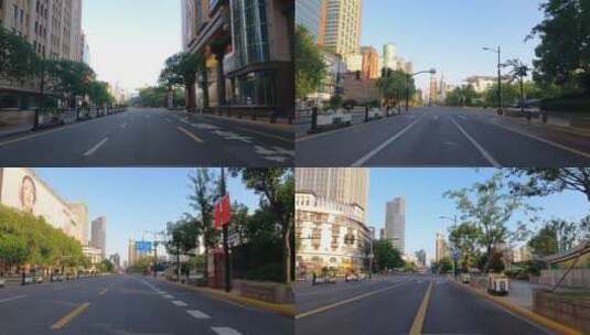 上海封城中的街区环境高清在线视频素材下载