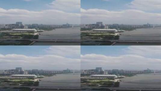 蓝天白云下的广州高清在线视频素材下载
