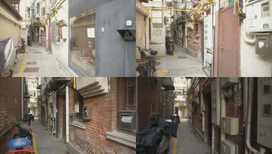 上海的老弄堂高清在线视频素材下载