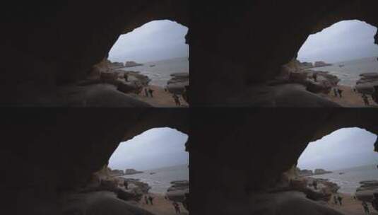 长尾岛海蚀洞高清在线视频素材下载