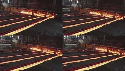 实拍钢铁企业冶金工厂安全生产高清在线视频素材下载