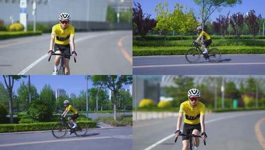 运动 骑行 骑自行车高清在线视频素材下载