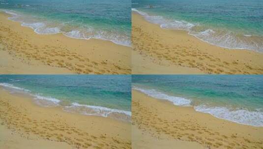 清澈的海水 海浪沙滩海滩高清在线视频素材下载