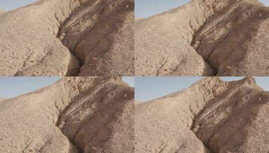 干旱土壤水土流失高清在线视频素材下载