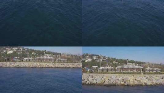 伊斯坦布尔马尔泰普博斯普鲁斯海峡鸟瞰海高清在线视频素材下载
