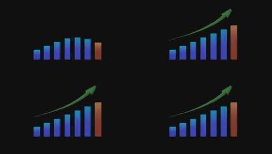 柱状图表动画高清在线视频素材下载