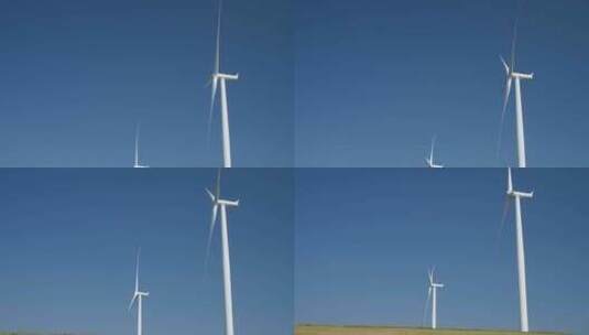风车特写 电 风能 电力高清在线视频素材下载