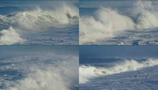 深海海浪翻滚升格慢镜头高清在线视频素材下载