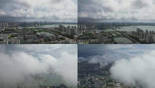 【4K穿云】海口城市航拍风光高清在线视频素材下载