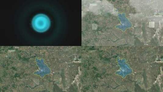 乌兰浩特-地图高清在线视频素材下载