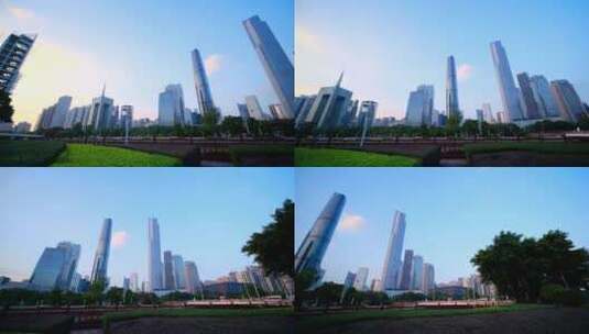 广州珠江新城高楼大厦建筑高清在线视频素材下载