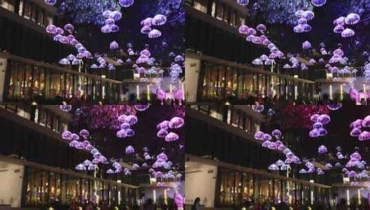 阿里巴巴双11狂欢购物节灯光秀高清在线视频素材下载