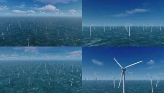 海上风电 新能源高清在线视频素材下载