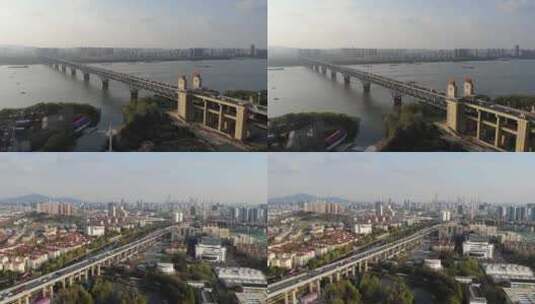 南京长江大桥高清在线视频素材下载
