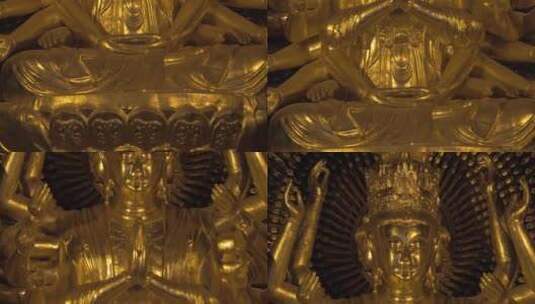 寺庙中的佛像高清在线视频素材下载