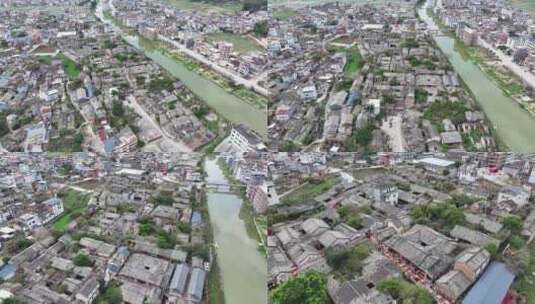 中国广东省梅州市丰顺县建桥围高清在线视频素材下载