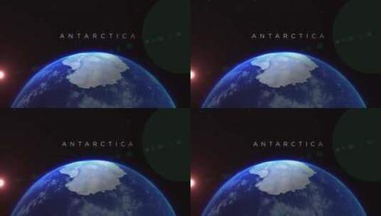 来自太空的南极洲V02电影外观高清在线视频素材下载