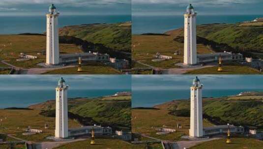 Etretat，诺曼底，海岸，海高清在线视频素材下载