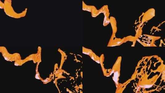 橙汁飞溅V7高清在线视频素材下载