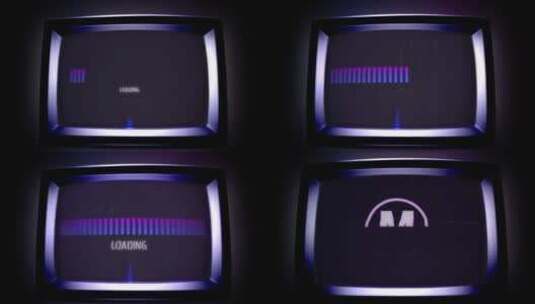 街机游戏机logo演绎AE模板高清AE视频素材下载