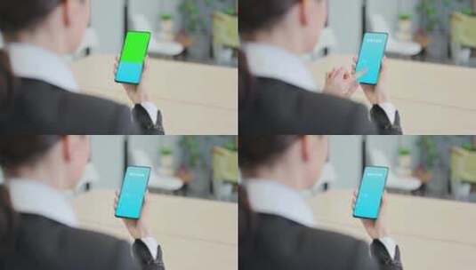 2款科技手机绿屏APP合成特效模版高清AE视频素材下载