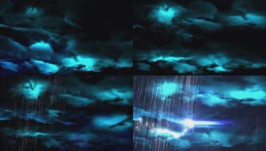 《雷雨》CG动画高清在线视频素材下载