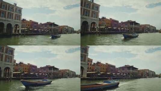 大运河旁的威尼斯市高清在线视频素材下载