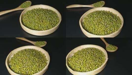 4K食品绿豆豆子食品旋转展示高清在线视频素材下载