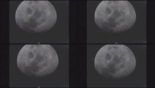太空中的月亮高清在线视频素材下载