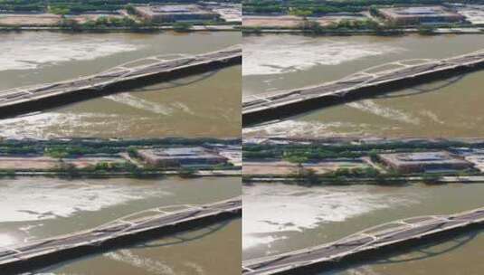 福州解放大桥竖屏航拍高清在线视频素材下载