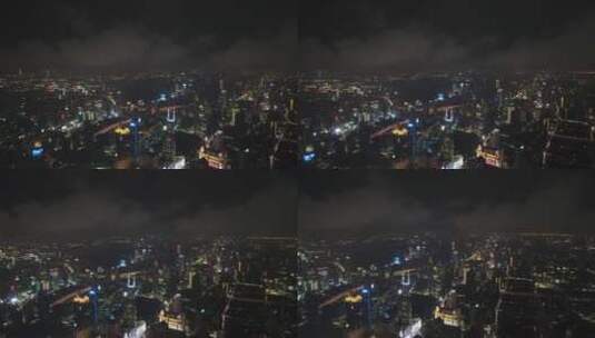 上海最新外滩陆家嘴三件套4K夜景高清在线视频素材下载
